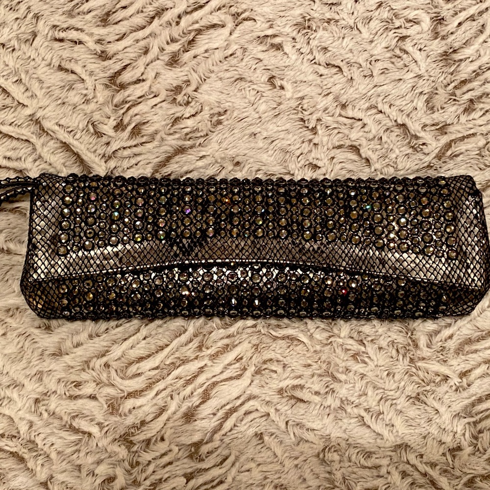 Kippys pewter studded clutch